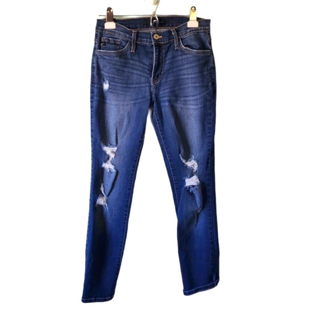 KanCan Distressed Ankle Skinny Jeans Size 24